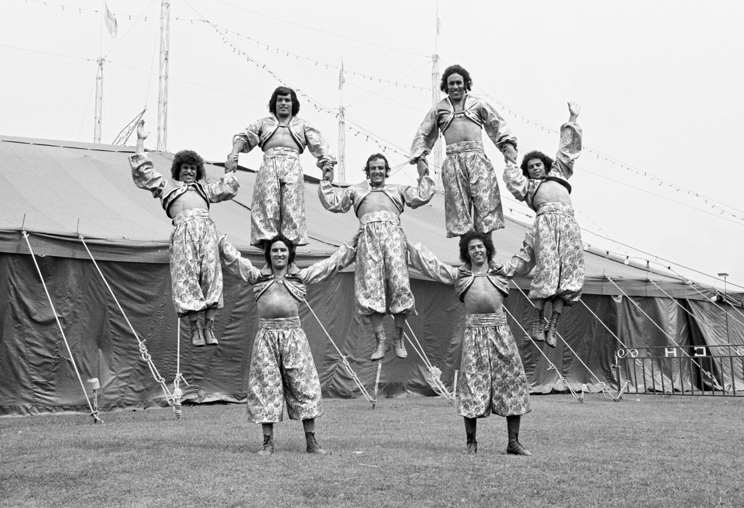  Tanger Troupe, Circus Hoffman, Plymouth. August 1974 ©Daniel Meadows   
