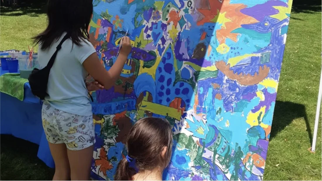 Atelier de toile collective