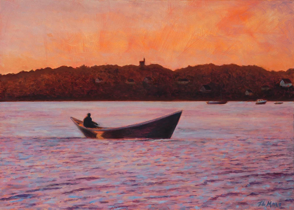 Harraseeket Double Ender20”x 28” Oil on Canvas