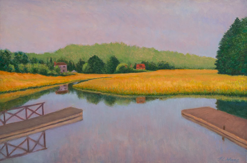 Porter’s Launch, Freeport20” x 30” Oil on Canvas