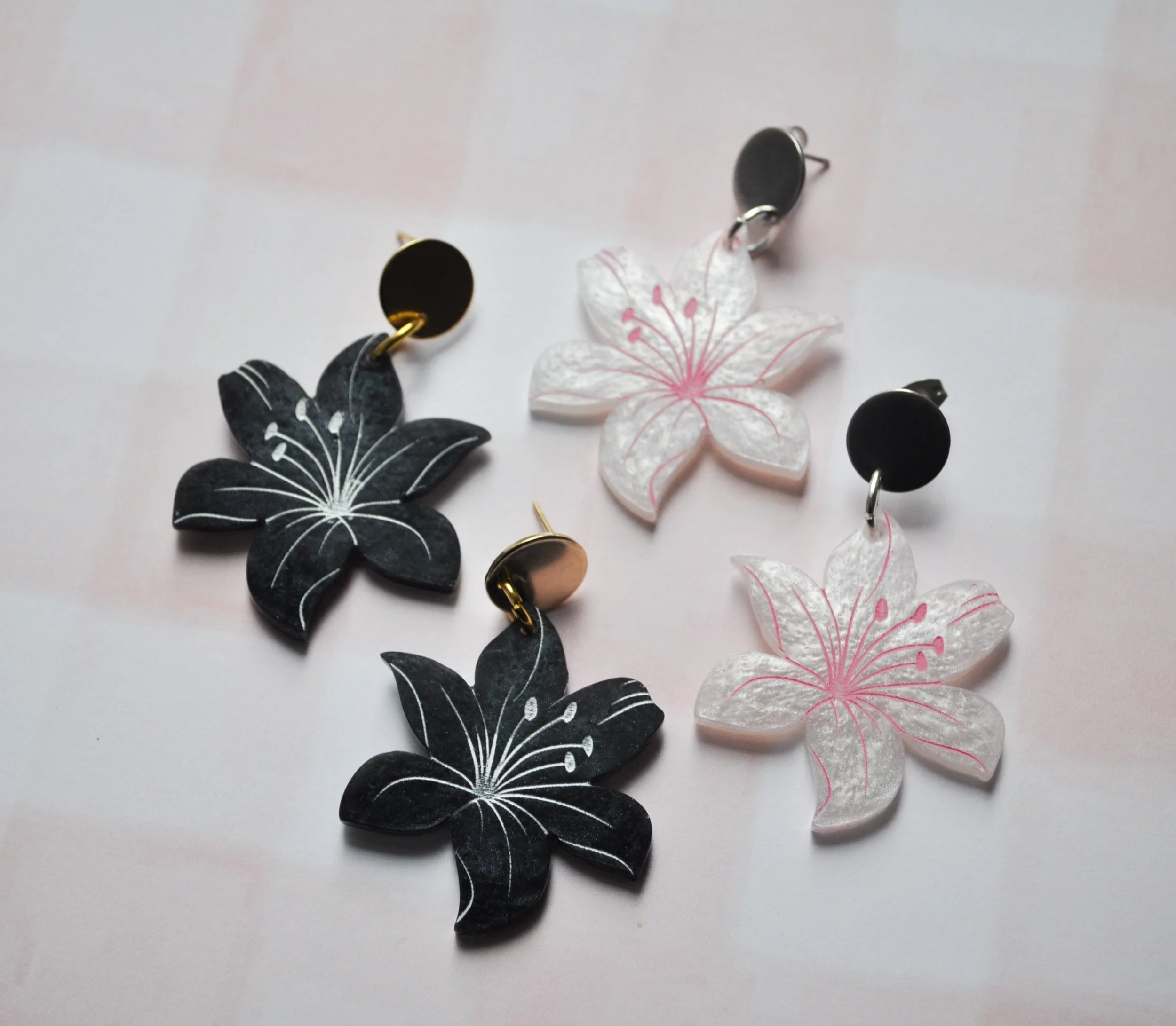 Lily Earrings (Custom Colour)