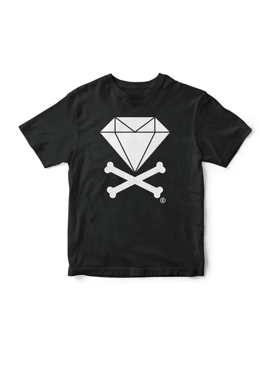 Diamond &amp; Crossbones T-Shirt (Black)