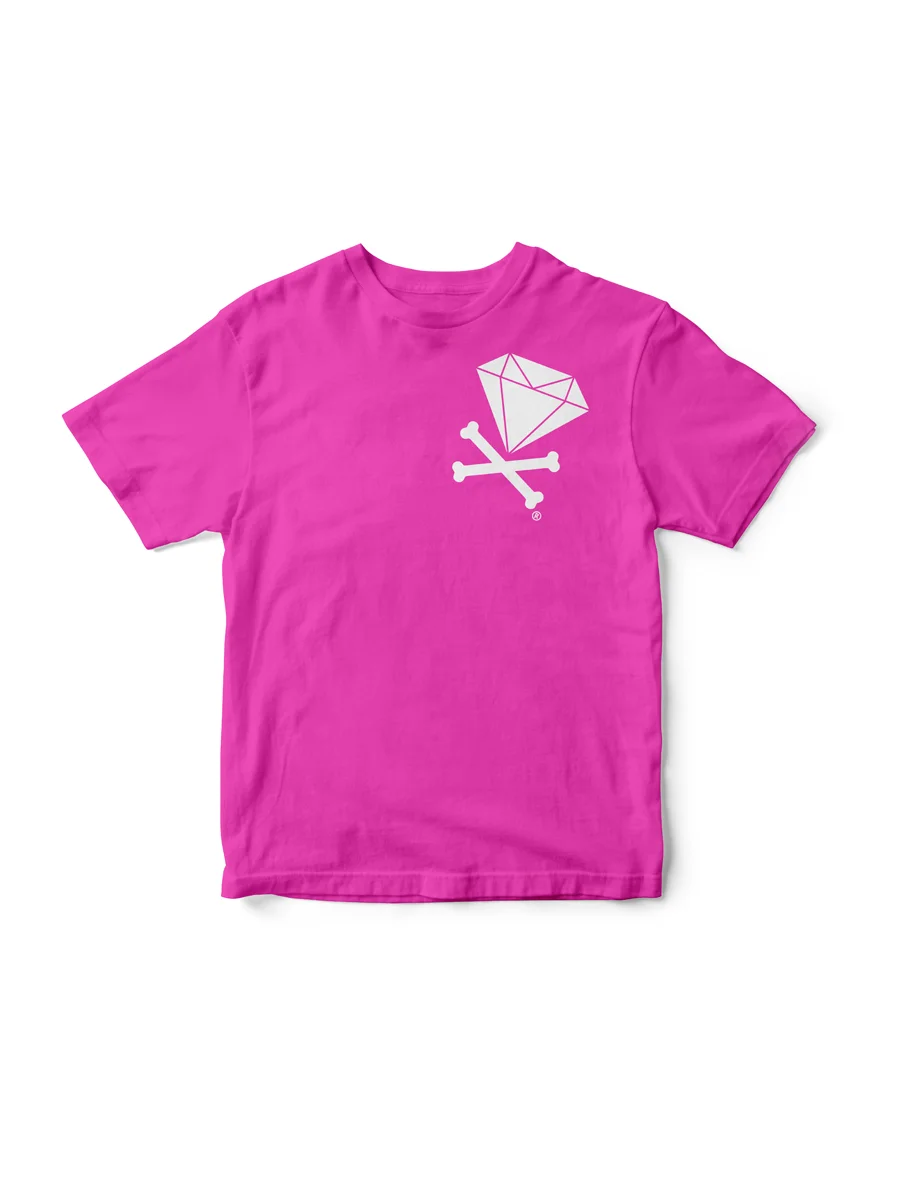 Diamond &amp; Crossbones T-Shirt (Fuschia) (Chest)