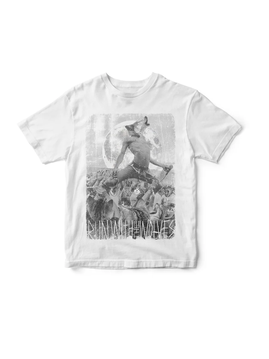 Run With The Woves T-Shirt (White)