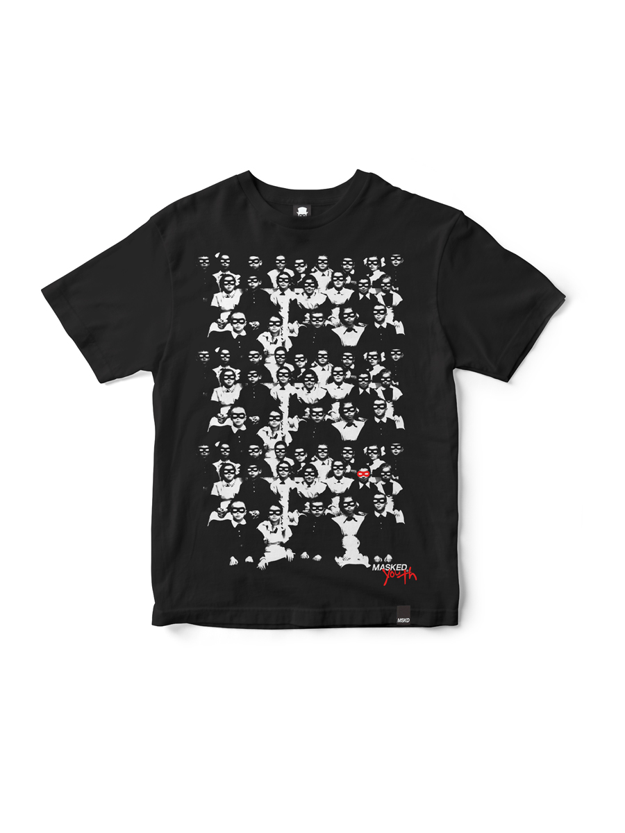 Masked Youth T-Shirt (Black)