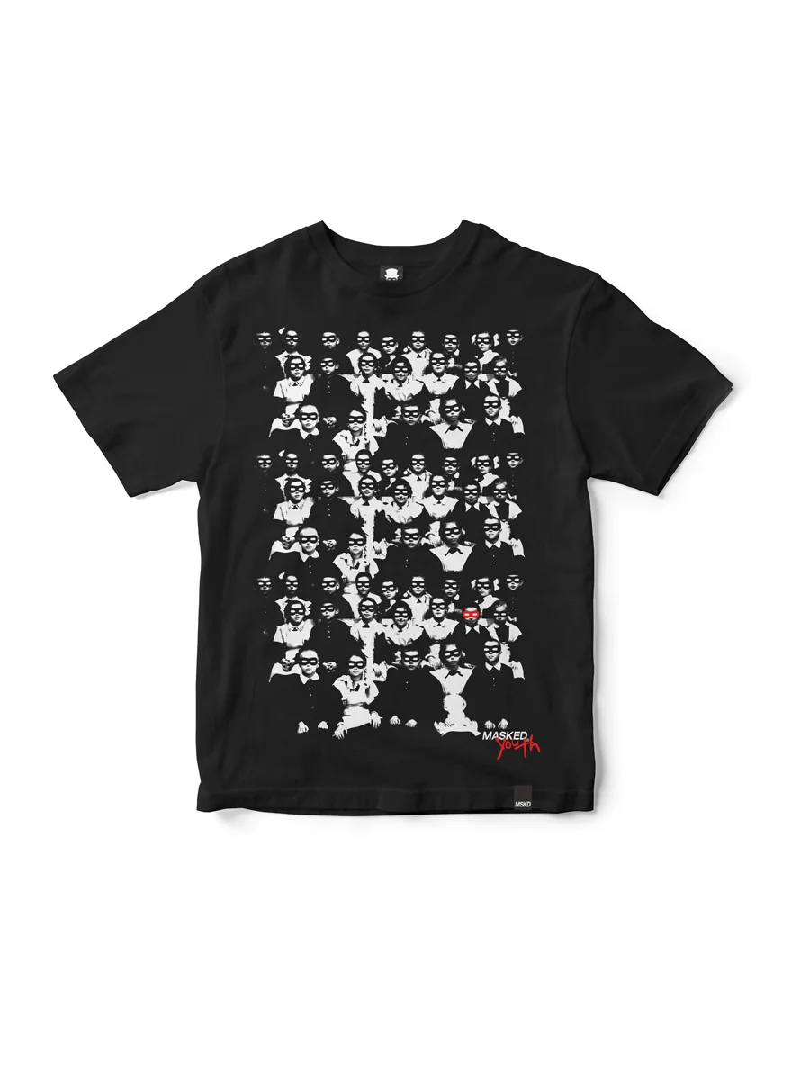 Masked Youth T-Shirt (Black)