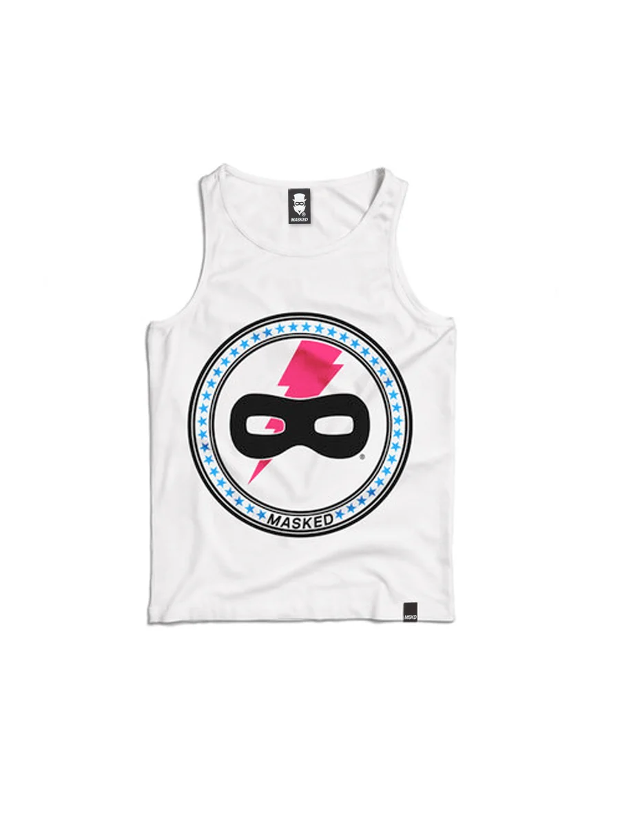 Star Crest Tank Top (White)