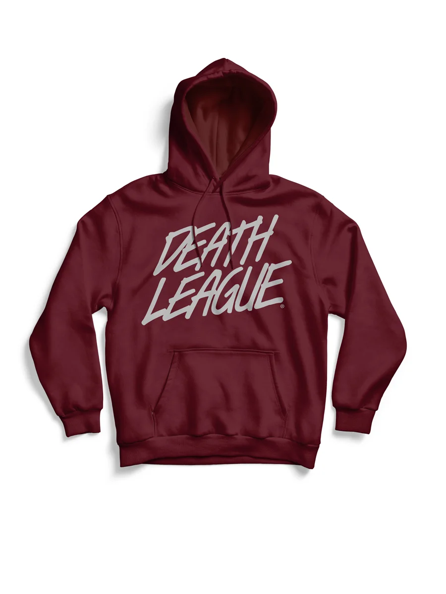 Death League Slanted Hoodie (Maroon)