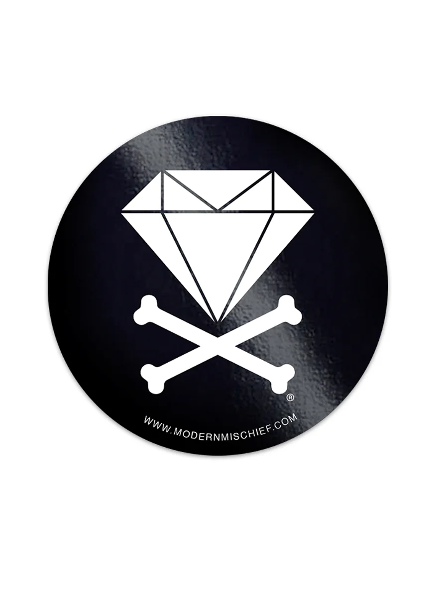 Diamond &amp; Crossbones Sticker