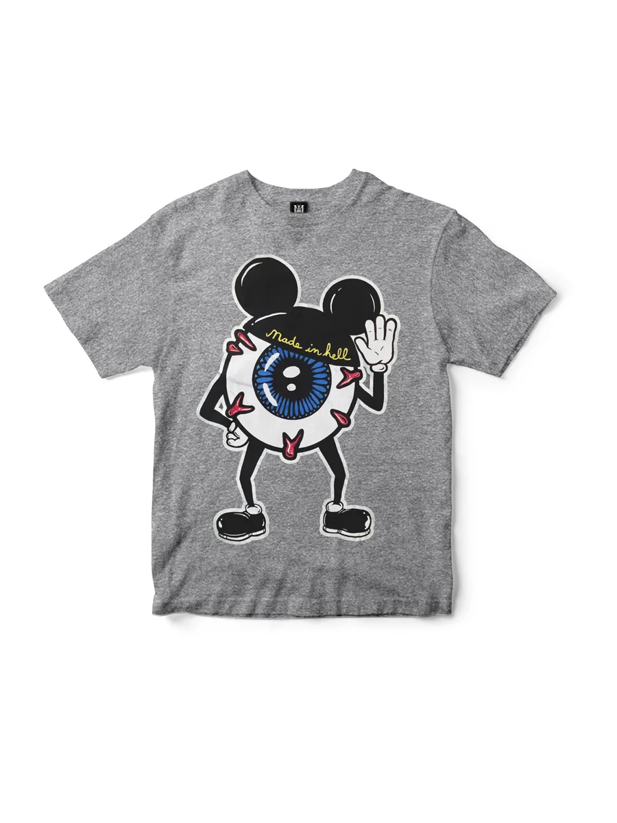 Mickey Eyeballs T-Shirt (Heather Grey)