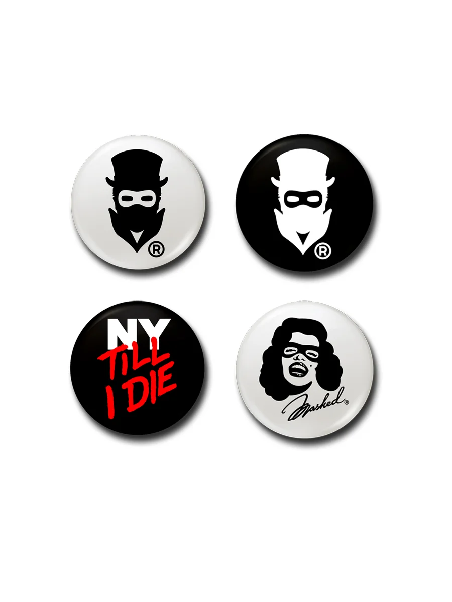 1.5 inch Masked Brand Pin