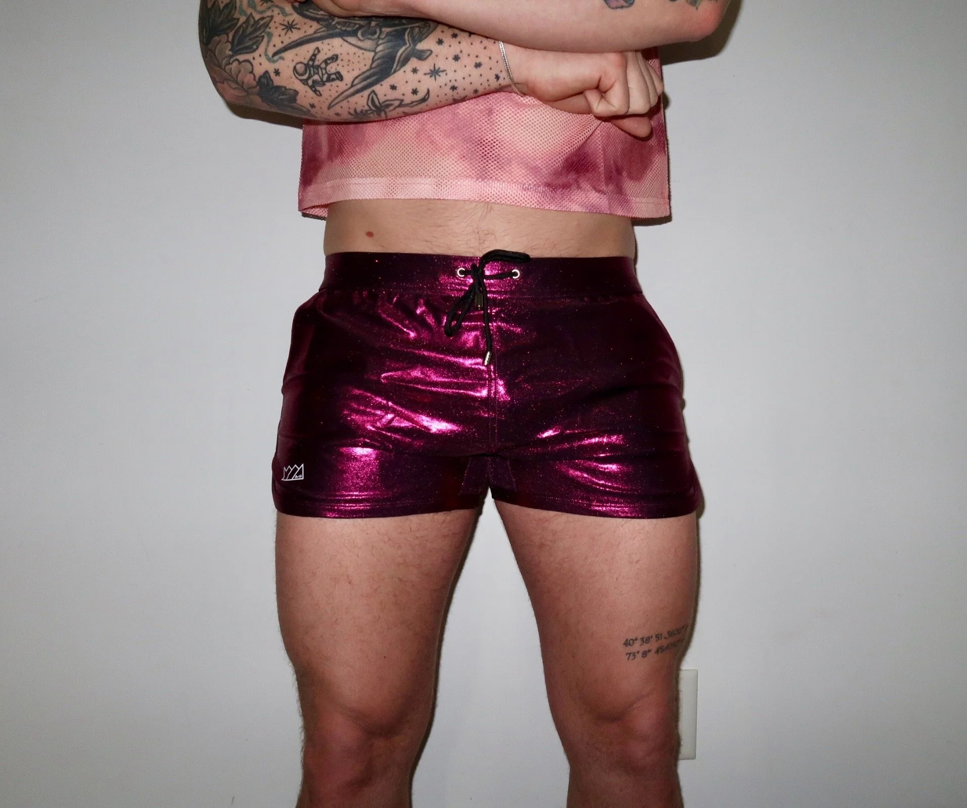 CTS ENCHANTED GLITTER Swim to Club Short MAROON