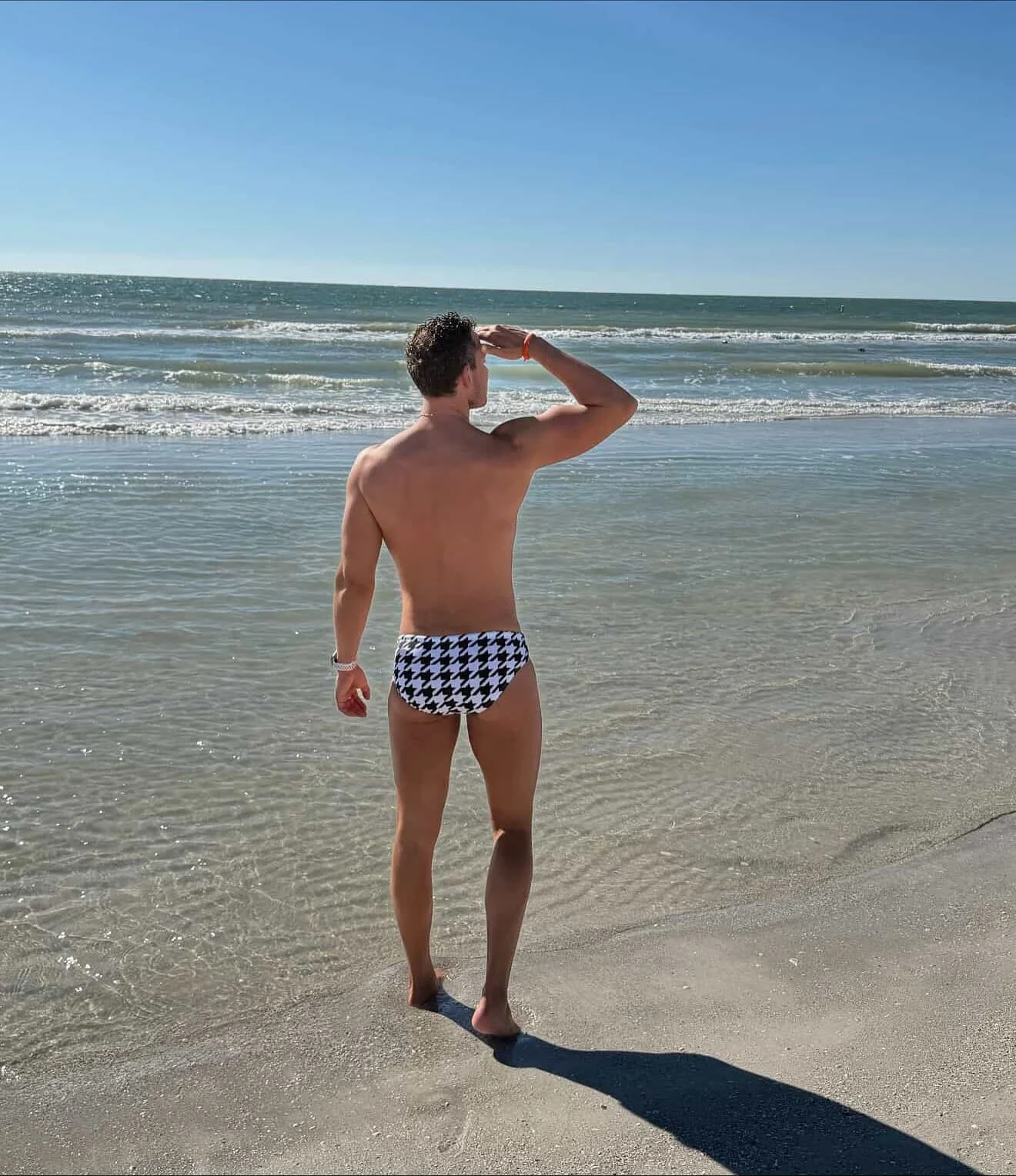 Looking forward to that winter vacation, jump into these @christurkswim swim briefs!