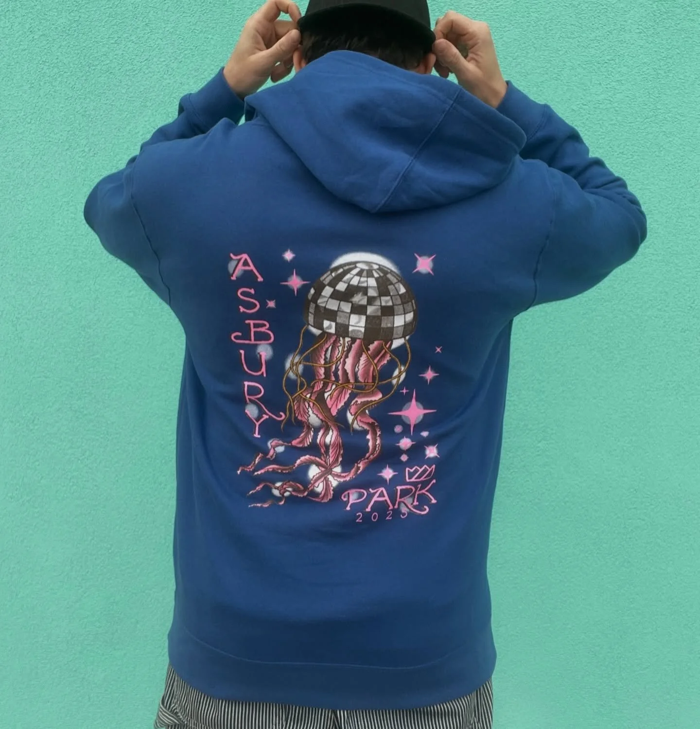 @christurkswim x @eternalsunshinetattoos disco jellyfish hoodie 🪼🪩&hearts;️
