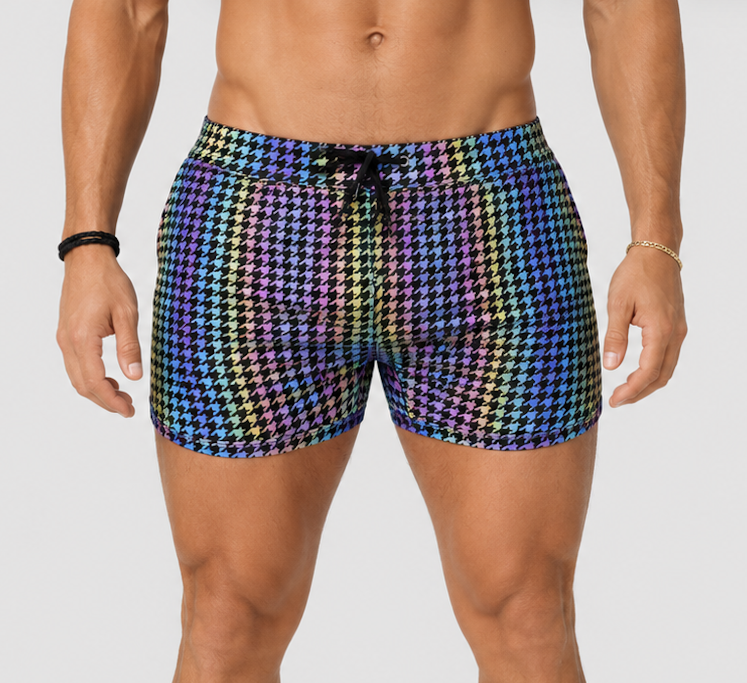 Chris Turk Swim Reflective Gingham - SWIM SHORT