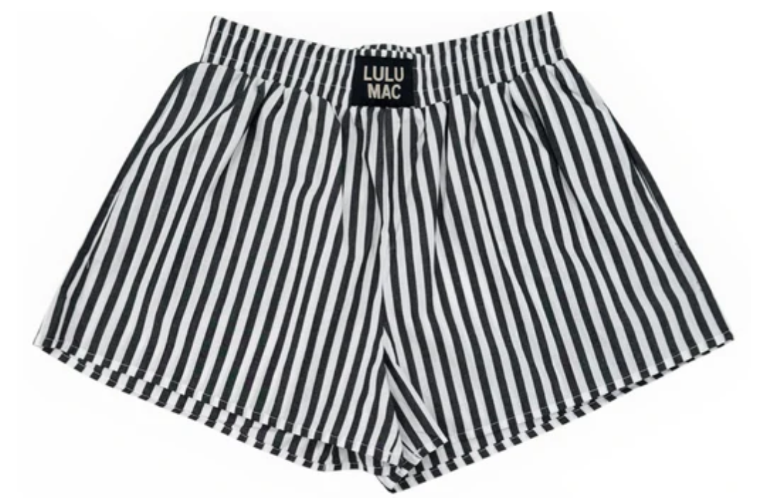 Black Striped Boxer Shorts