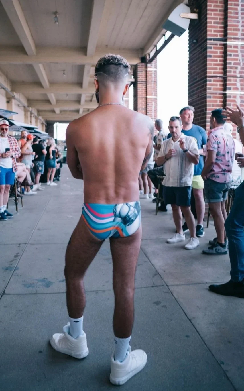 Tom of Finland x CT The Grab Vintage Stripe - Swim Brief