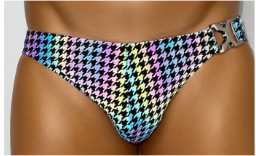 Chris Turk Swim Reflective Gingham Clasp Swim- SWIM BRIEF.png
