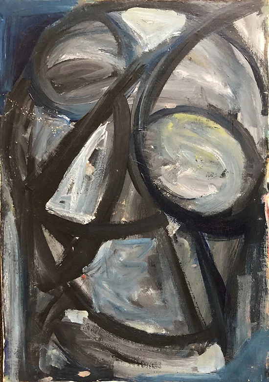 Anthony Quinn Painting 19 1/2 x 13 3/4 in 49.5 x 34.9 cm (AQ2004.472)