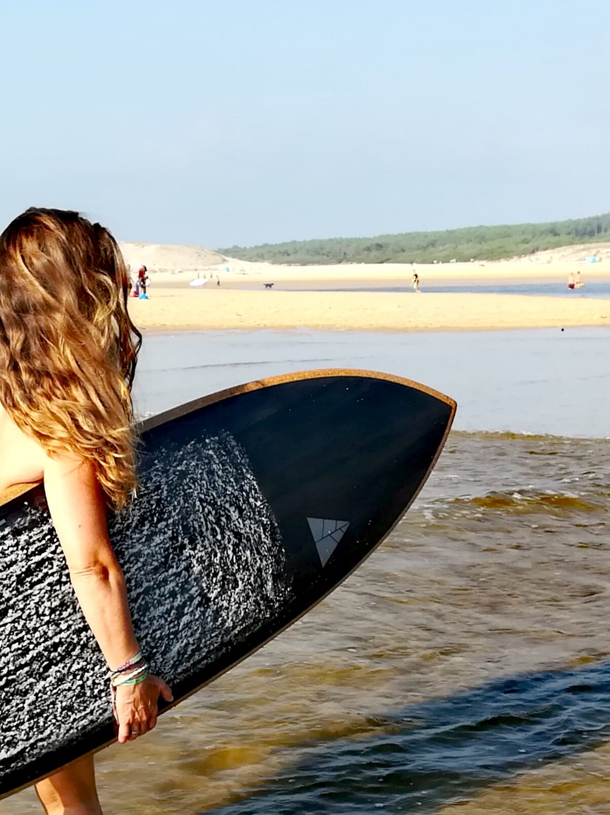 wooden eco sustainable surfboard Moliets
