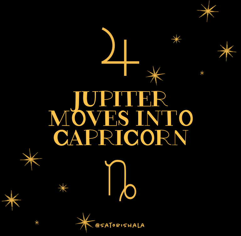Dec 2nd - Jupiter moves into Capricorn