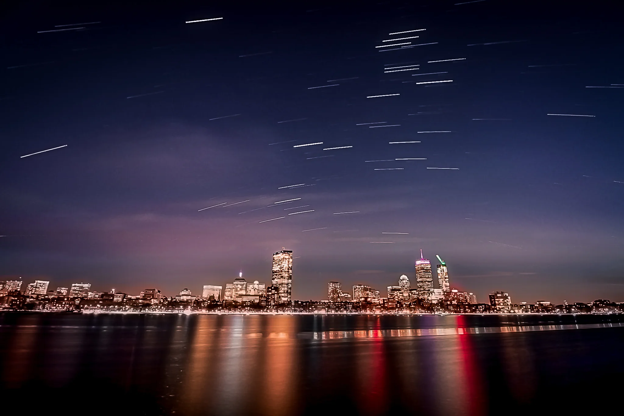 .4 stars in the city. They are definitely visible