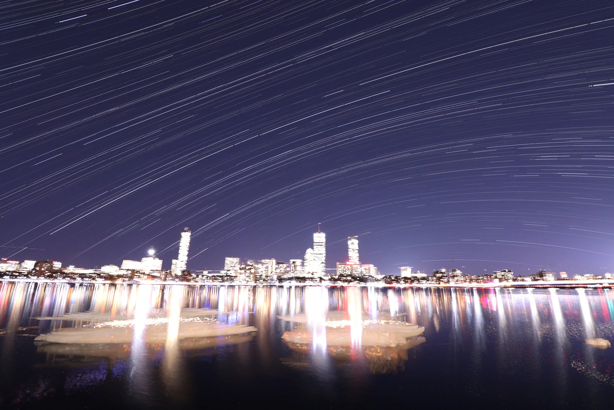 .8 Stacked image with minimal air traffic. There are still a few planes in the bottom right, but I’ll brush these out later.