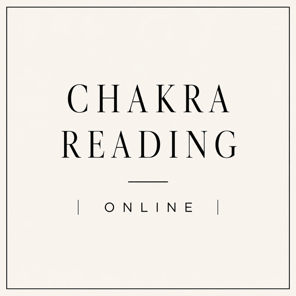 Chakra Reading | Online