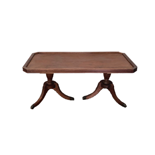 Double Pedestal Coffee Table