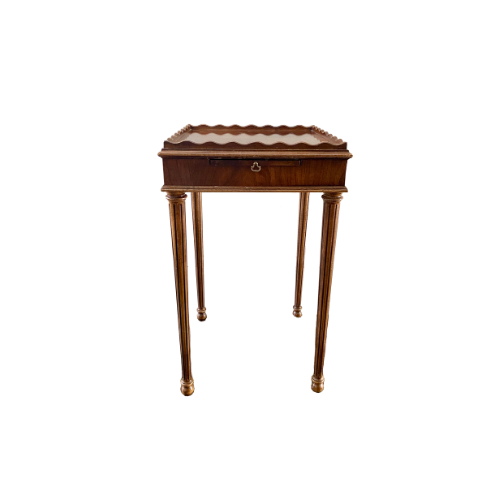 Scalloped End Table