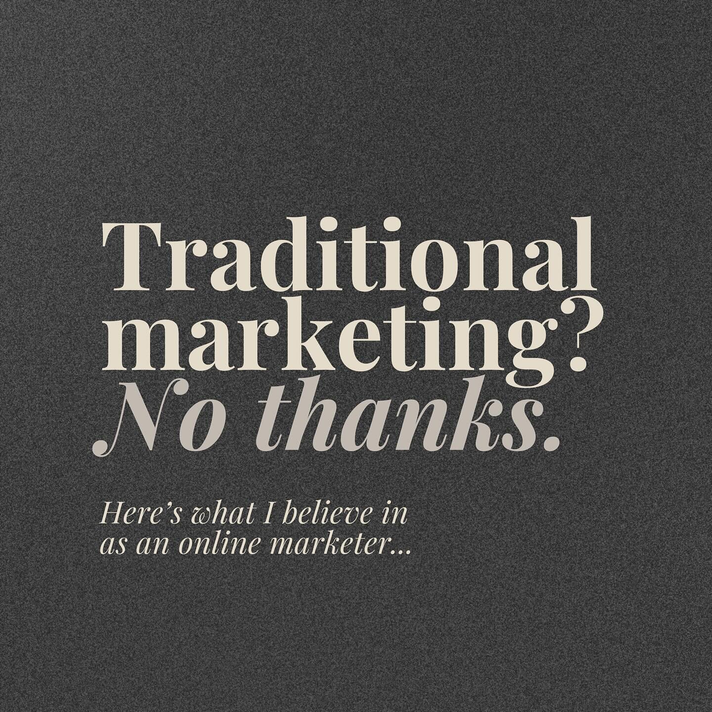 Do you wanna know a secret? I don&rsquo;t vibe with traditional marketing 🙅🏽&zwj;♀️

When I first started my business, I got caught up with how the &lsquo;big business gurus&rsquo; were teaching online business and marketing and I thought that if I