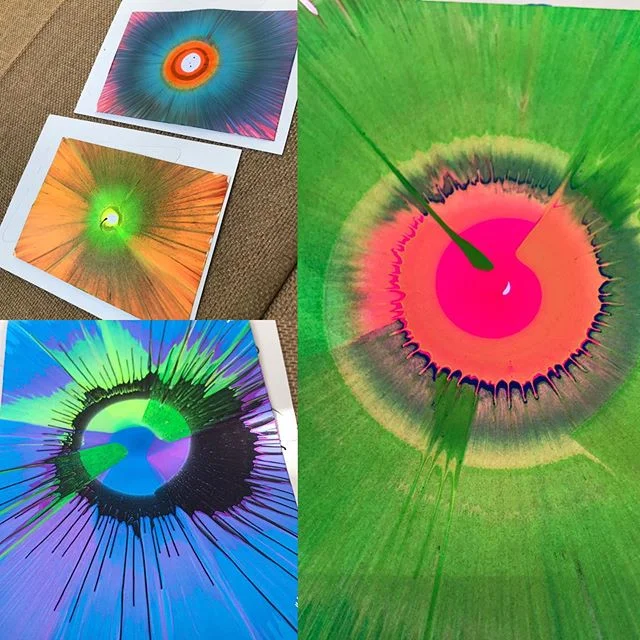 Spin Art Cards