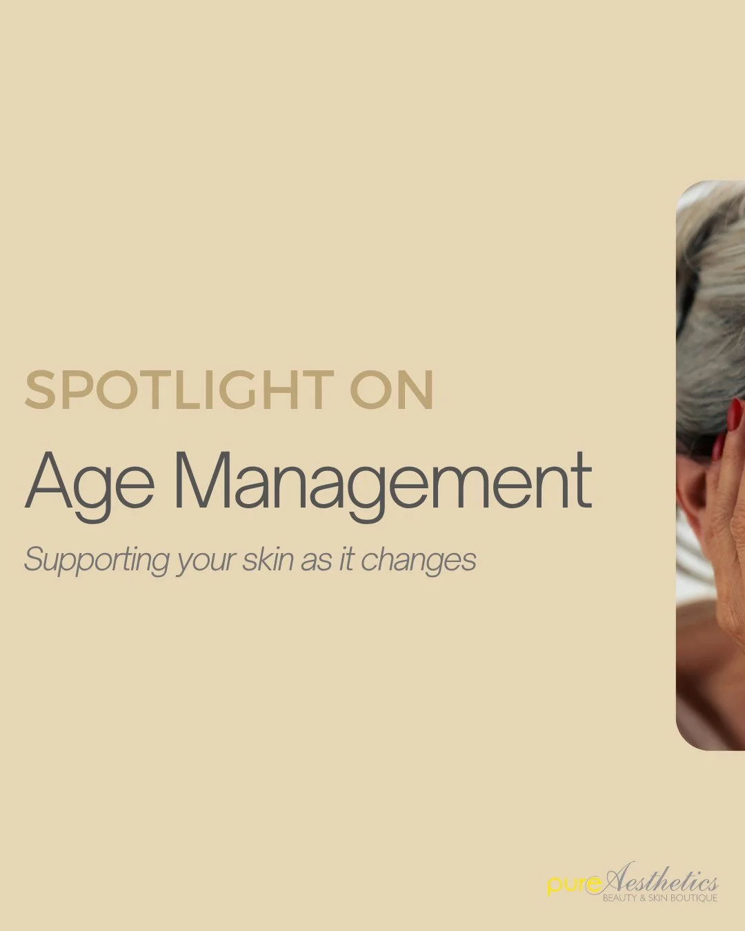 Age management is one of the most common reasons clients come to us, and one of the most misunderstood. 👏🏼⁠
⁠
It's not about looking younger. It's about understanding how your skin is changing and giving it what it needs to function well. Collagen,