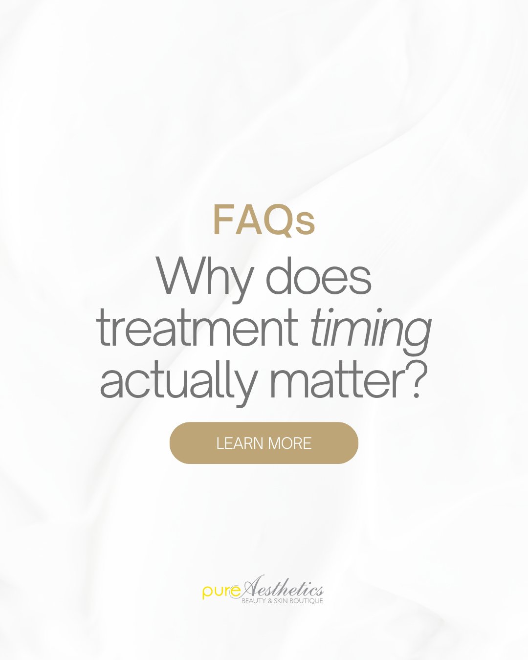 There's a reason we ask how long it's been since your last treatment. ✨⁠
⁠
Skin renewal happens on a cycle, and treatment timing is built around that. Too frequent and the skin doesn't have time to respond. Too far apart and results stop compounding.