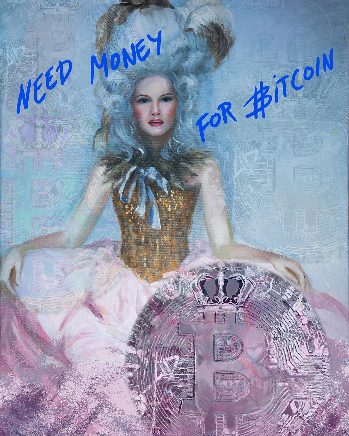 Marie Antoinette ✨
.
.
.
#art #bitcoin #artwork #painting #contepmoraryart #oilpainting