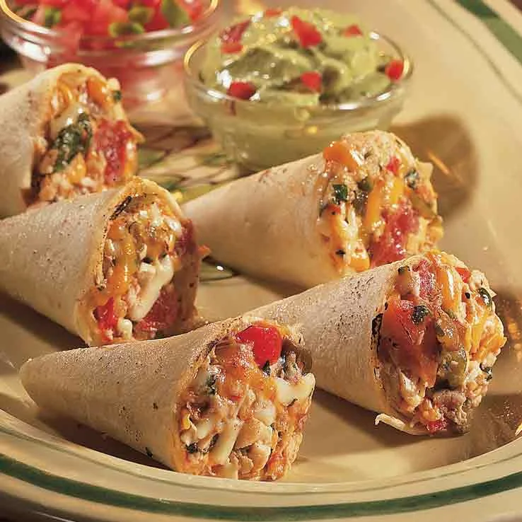 Chicken Quesadilla Cones