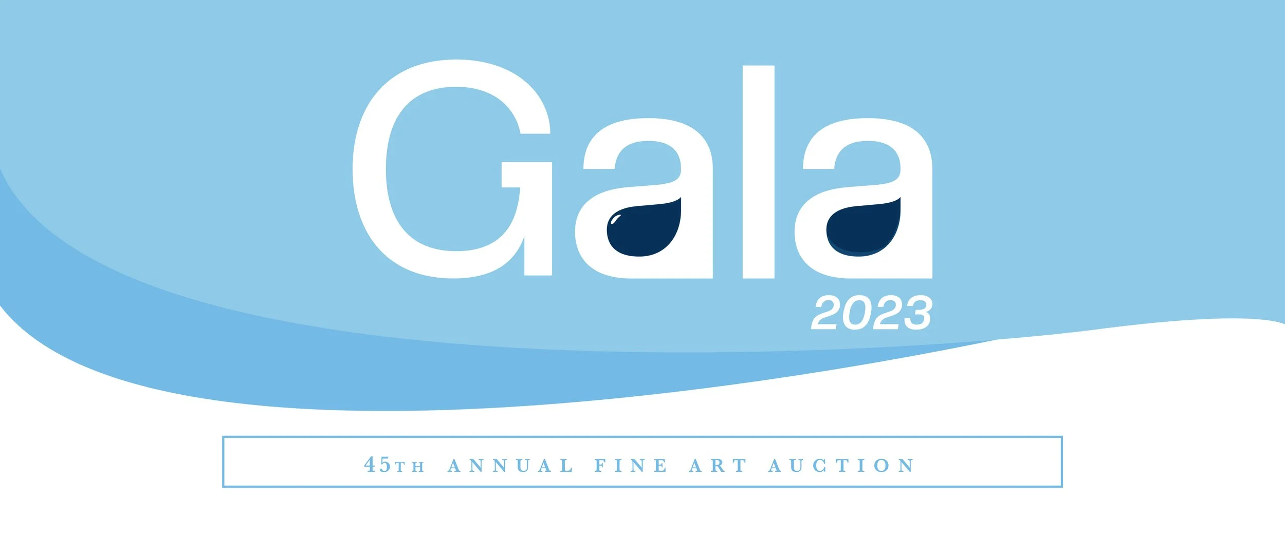 Logo design for Quinlan Visual Arts Center 45th Gala  by Justin Johnson of Ingeniusart.