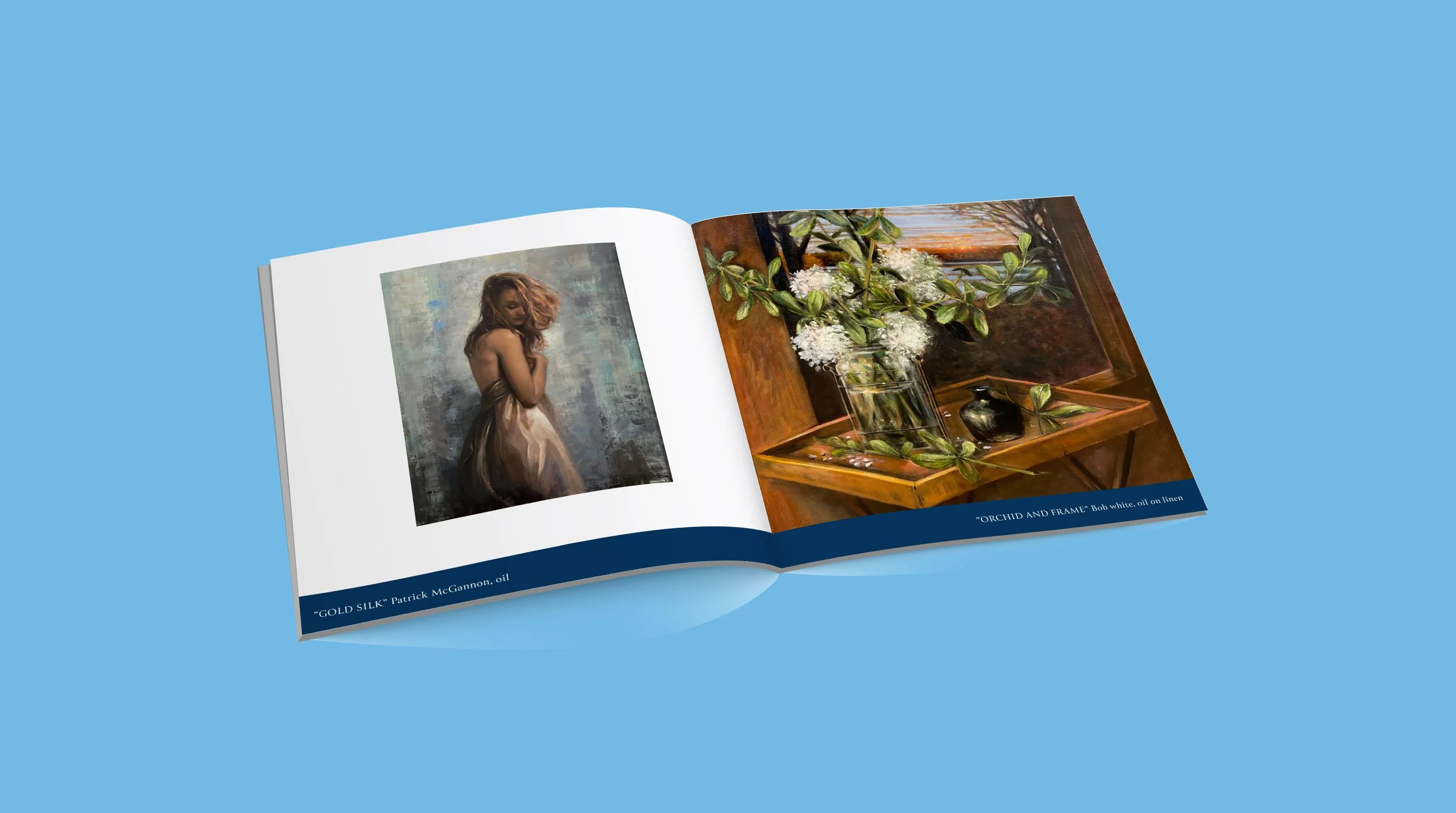 Quinlan Visual Arts Center auction preview catalog design by Justin Johnson of Ingeniusart.