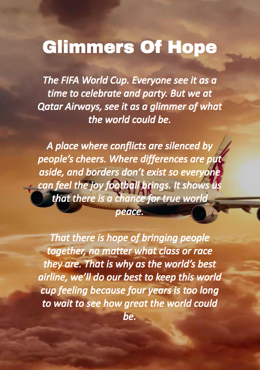 Qatar Airways - Glimmers Of Hope