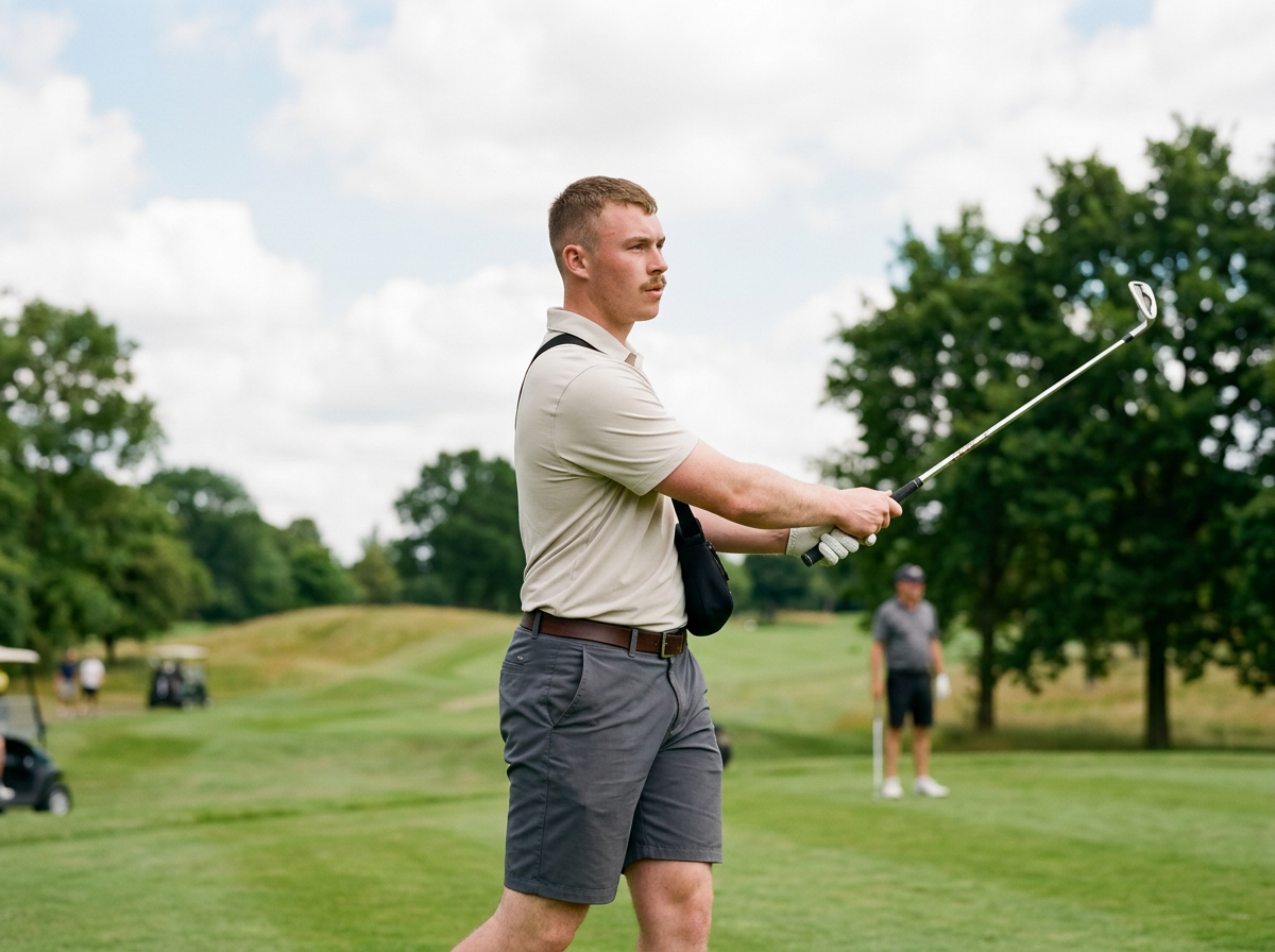 Image of Jack playing golf