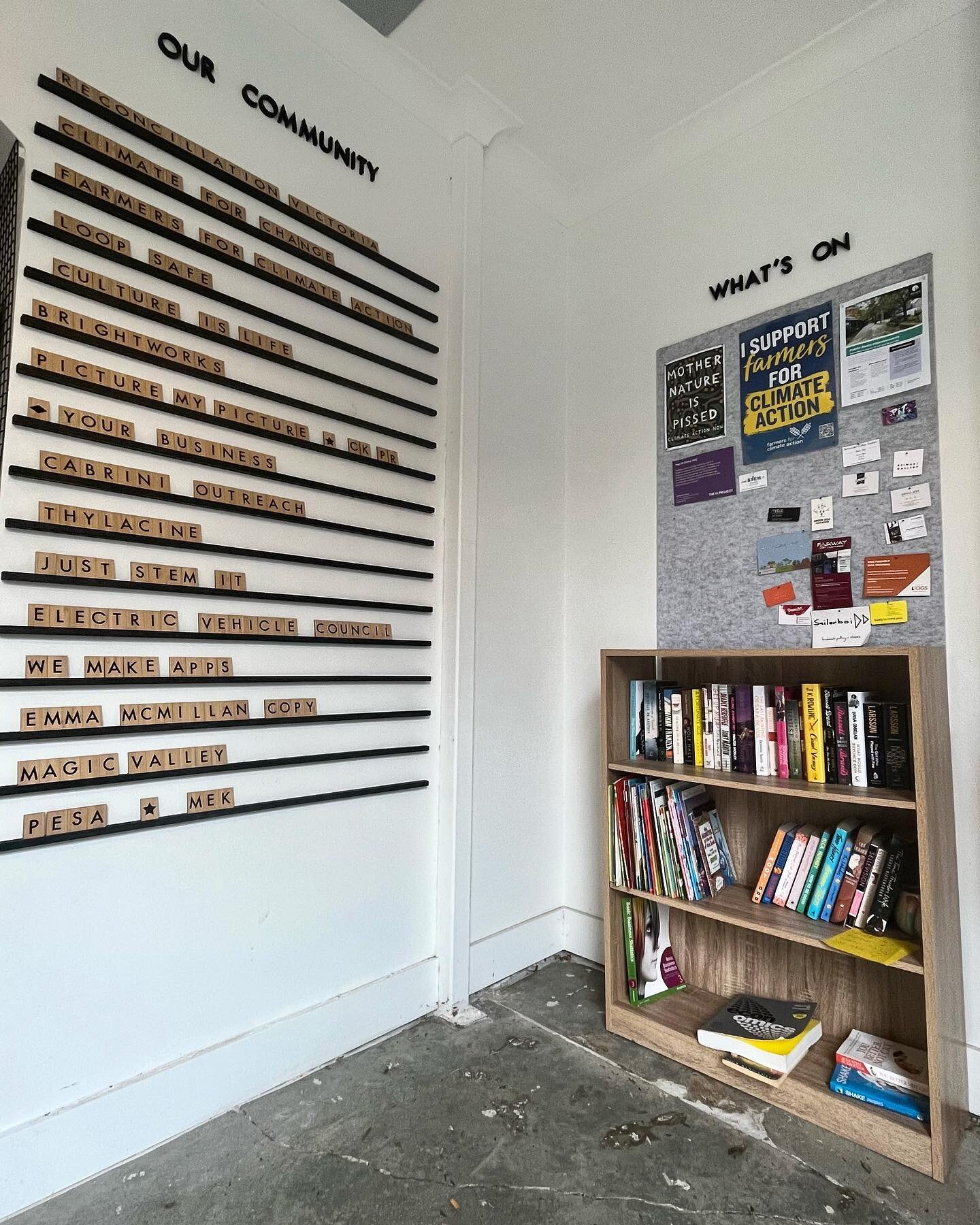 Our community library at TOMS thriving 📚 Next time you&rsquo;re in the neighbourhood pop by and take a look 👀 it&rsquo;s located just in the inside of our iconic big green doors! All welcome to donate, take and swap - there&rsquo;s something in the