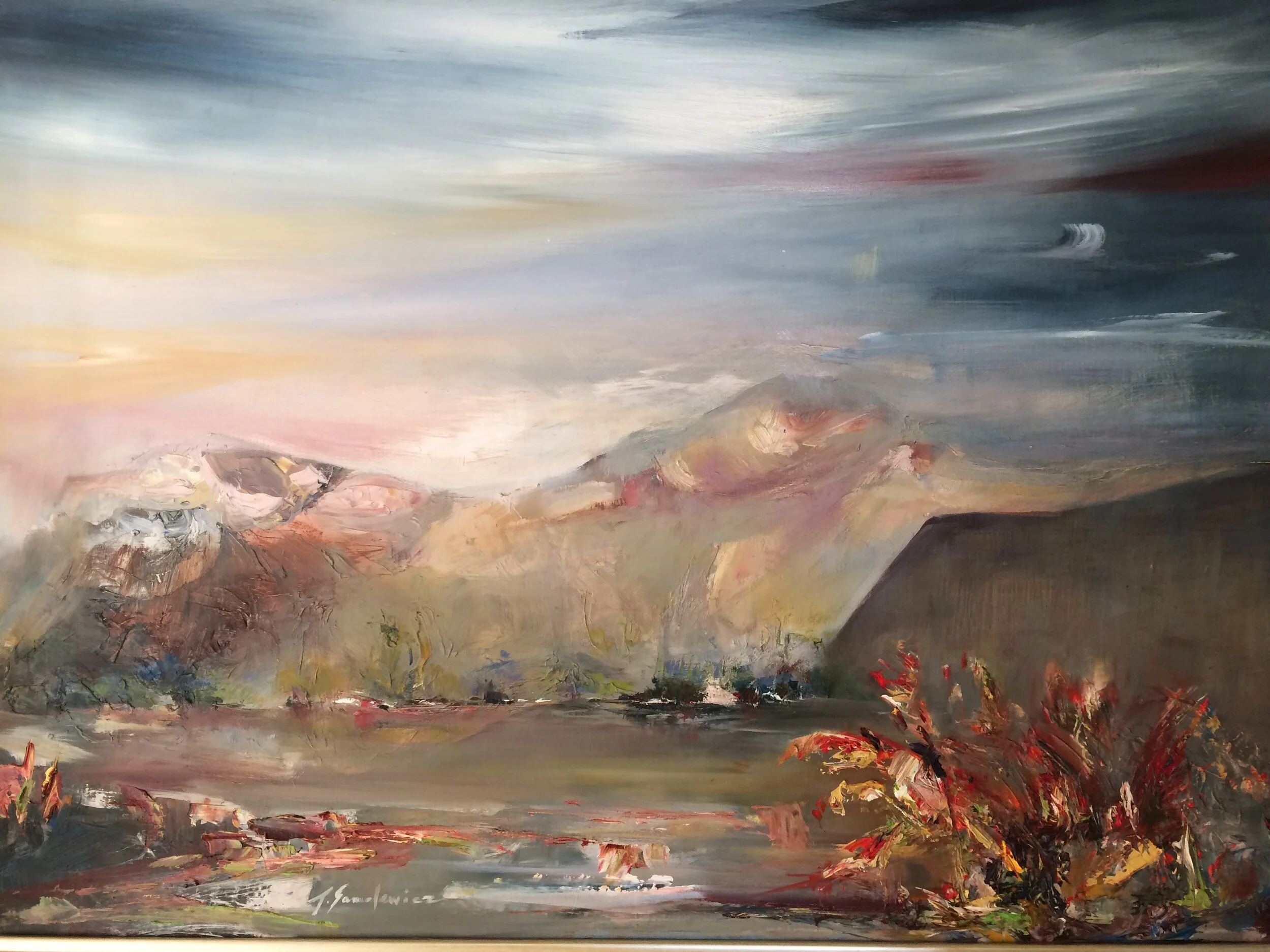 003. Teresa Samolewicz Art. Lady of the Hills 2. Oil on Board. 50 x 70cm..jpg