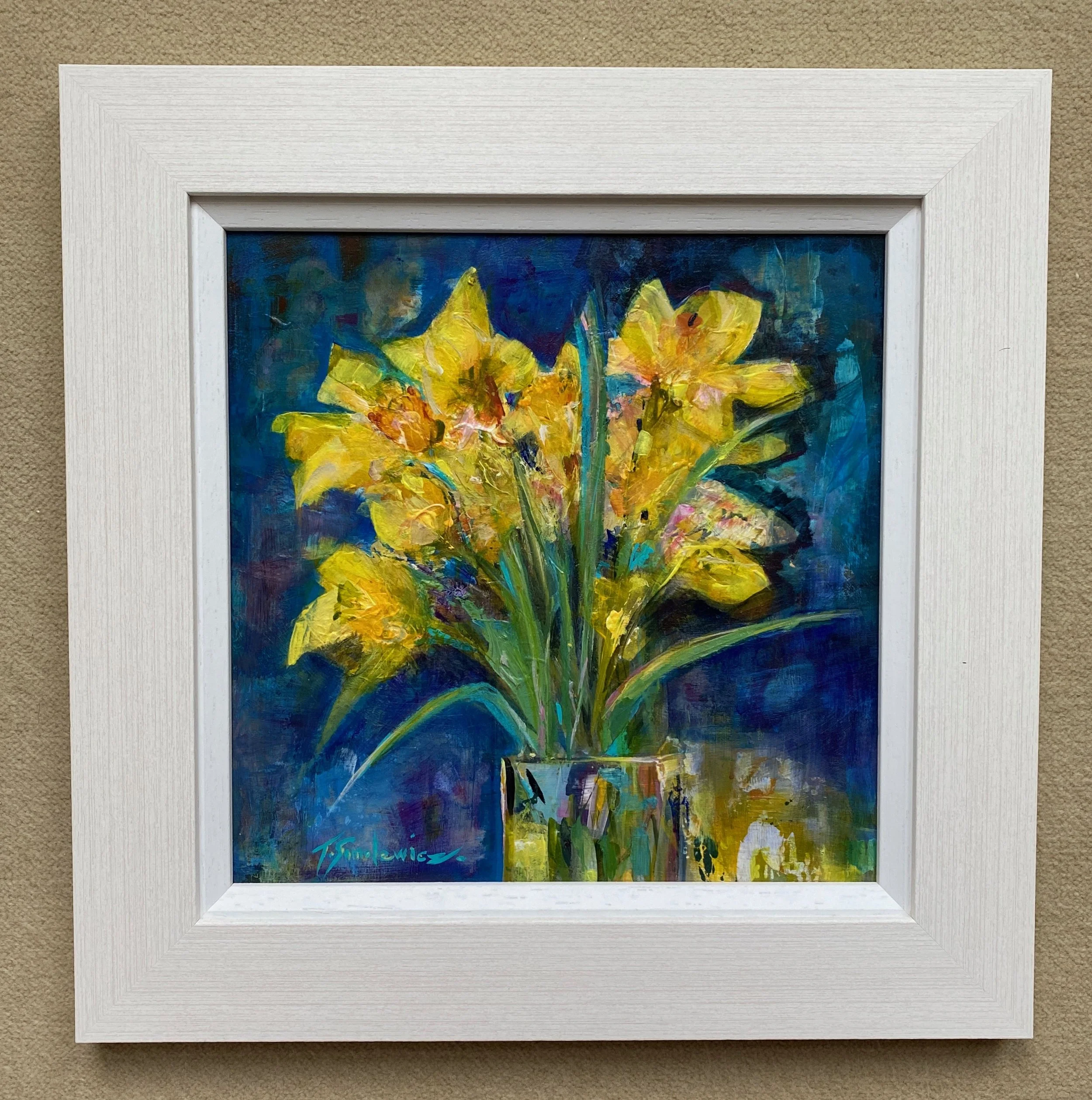 0513.  Daffodils on Blue..jpg