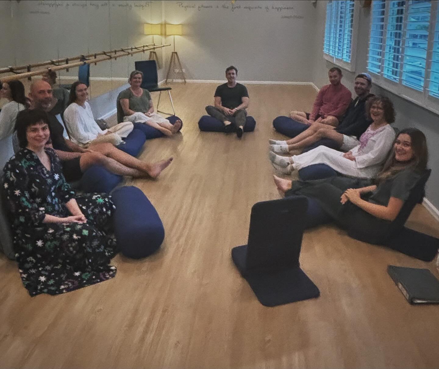 Reflecting on the last 3 days spent with wonderful open hearted humans trusting me as their teacher of meditation.

What stood out for me was the support, empathy, vulnerability and honesty that was shared within the group which fostered such authent
