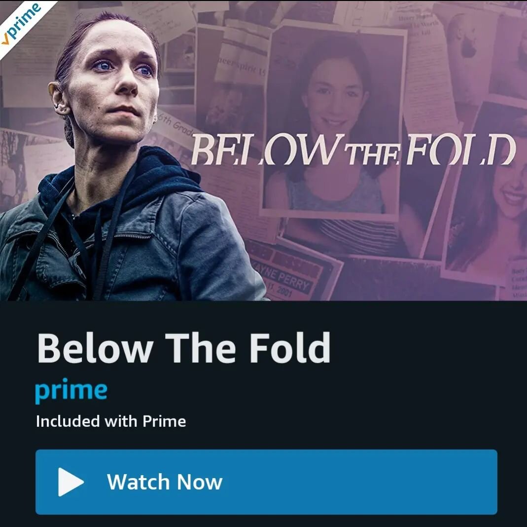 BELOW THE FOLD is now avalbile  for FREE on Amazon!  So if you haven't had a chance to see it (or want to see it again) now is the time!

Also we'd really appreciate it if you'd rate/review the film.  Those do help!

Excited to be able to share our f
