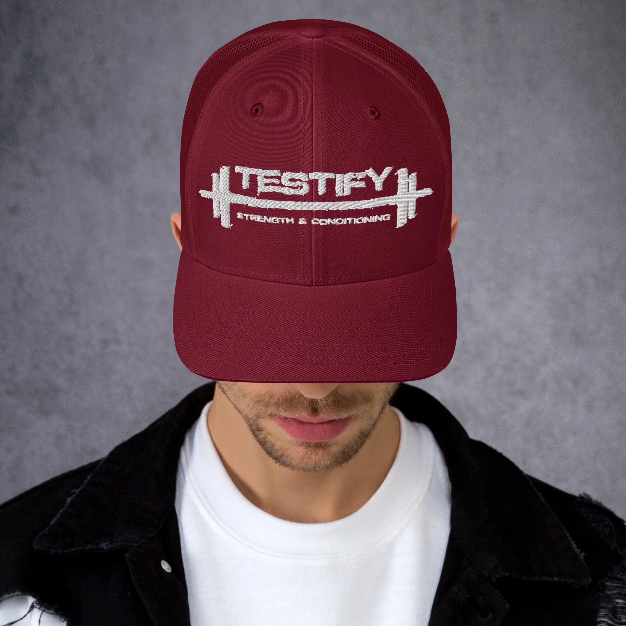 retro-trucker-hat-cranberry-front-69558669c4ea3.jpg
