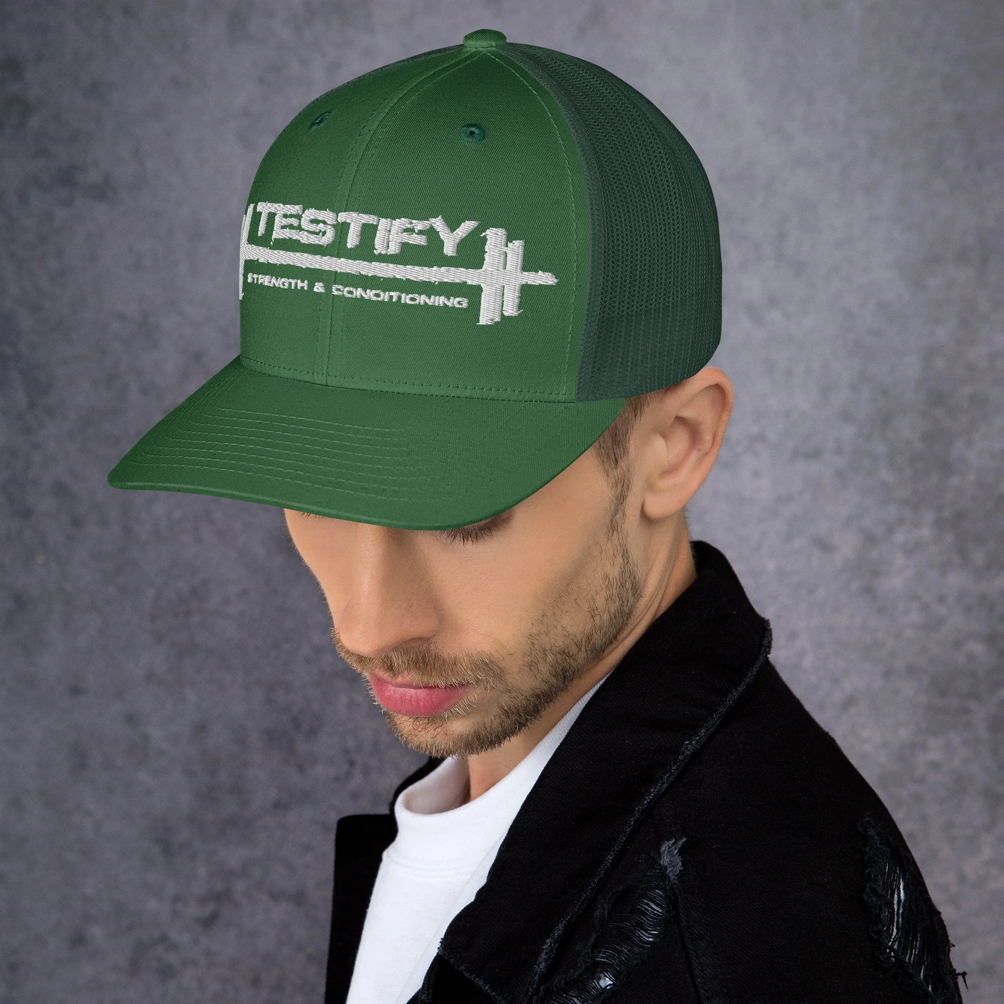retro-trucker-hat-evergreen-left-69558669c67e2.jpg