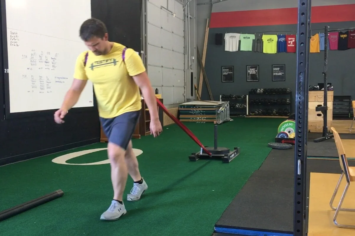 Push Pull Sled Pull Exercise QUICKPLAY Weighted Push-Pull Sled