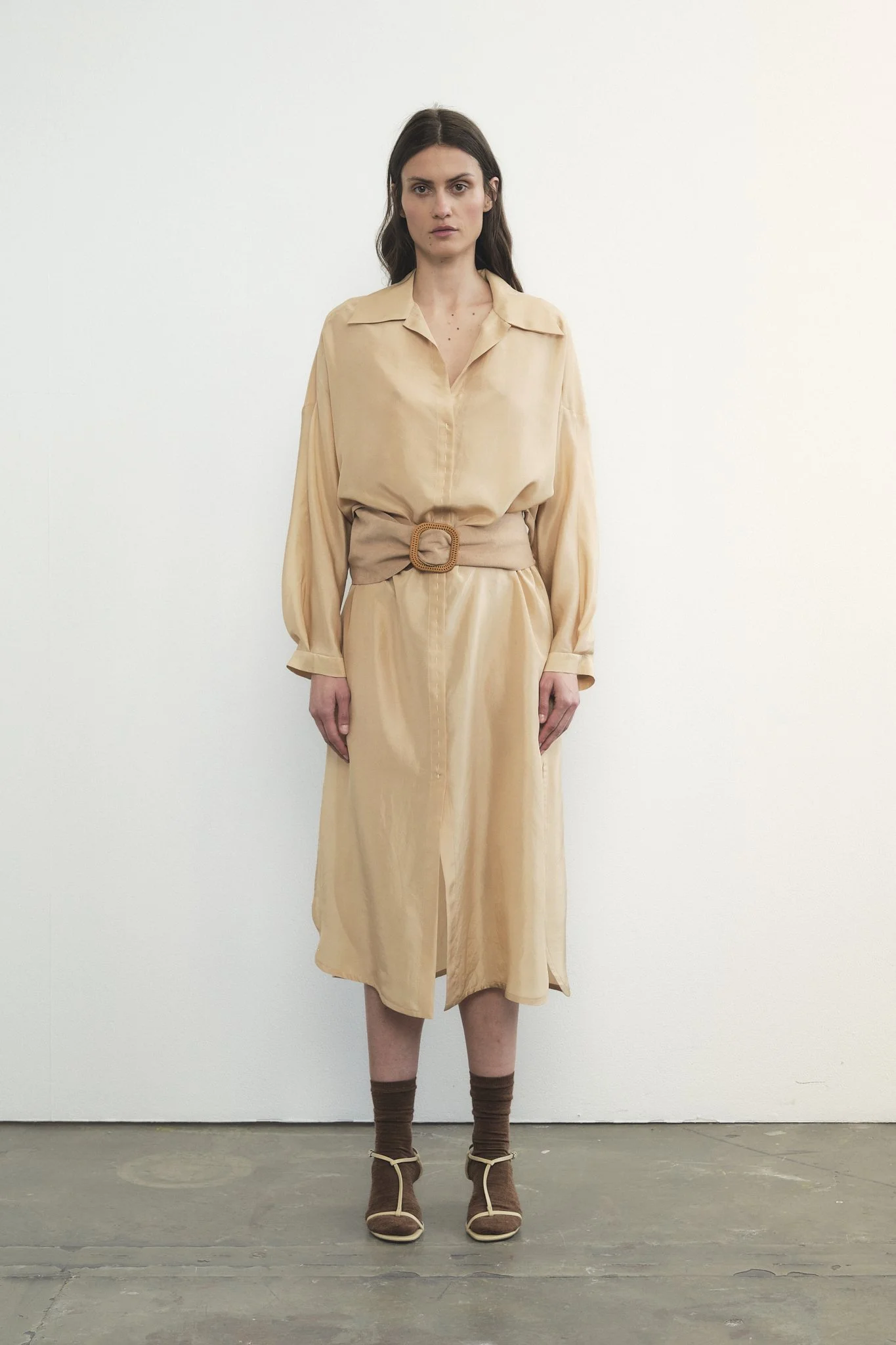 09-16 Shirt Dress with a belt