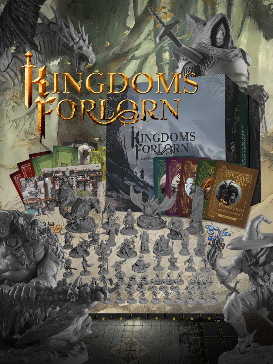 Core Game Box of Kingdoms Forlorn: Dragons Devils and Kings